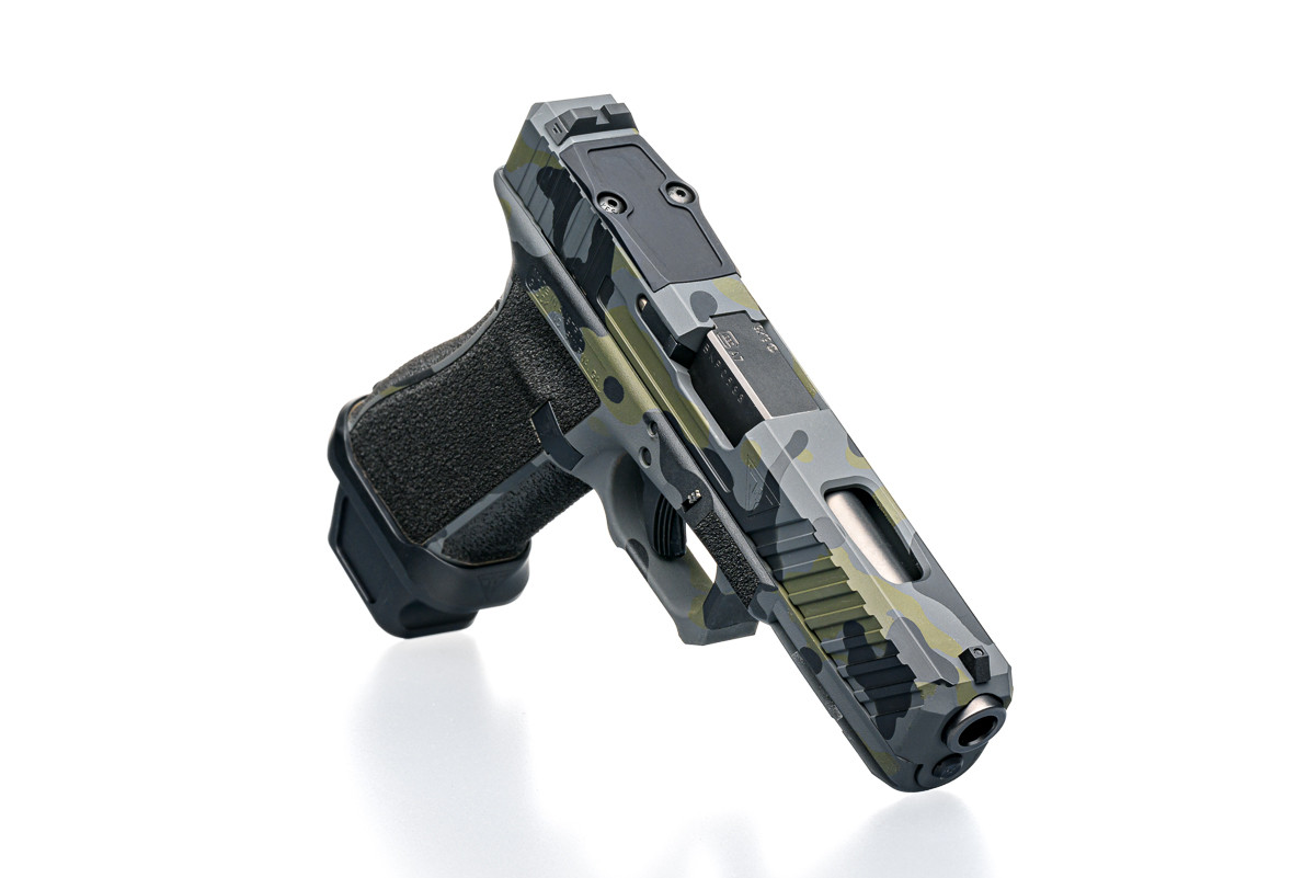 thumbnail image 2 of Tungsten Cerakote Aluminum RMR Cover Plate For Glock 17 19 26 Slides - Trijicon RMR Cut, LFA 2 of 4